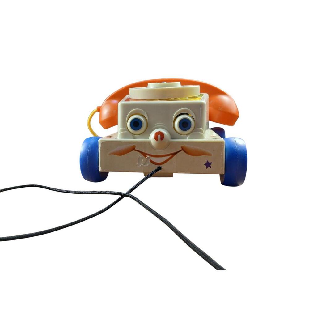 Fisher-Price Chatter Telephone Pull Toy 2009 Basic Fun Vintage Style Working